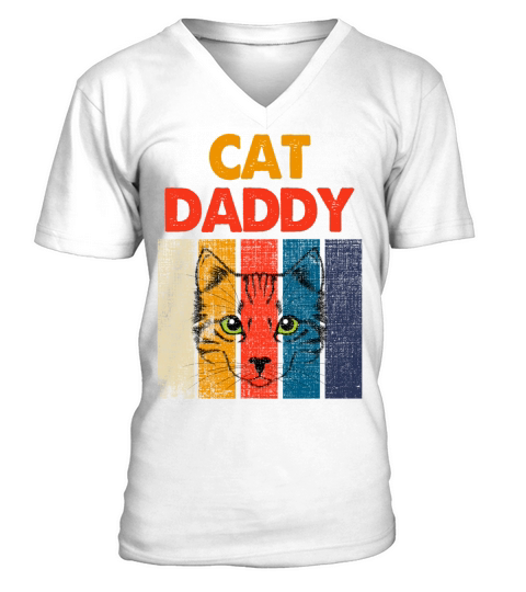 Vintage Cat Daddy V-Neck T-shirt
