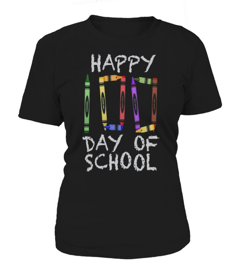 100th Day of School Shirt Crayon 100 for Teacher or Child Women's T-Shirt