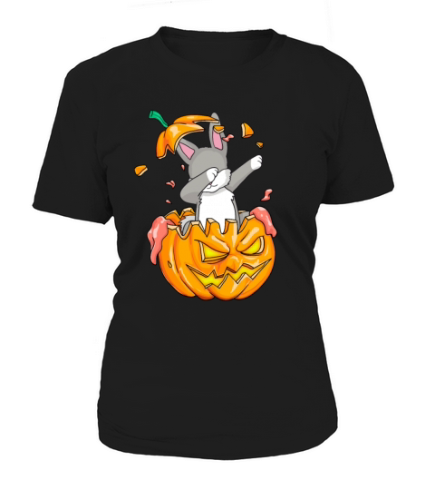 Bunny Dabbing Halloween T-Shirt Pumpkin Dab Gift Women's T-Shirt