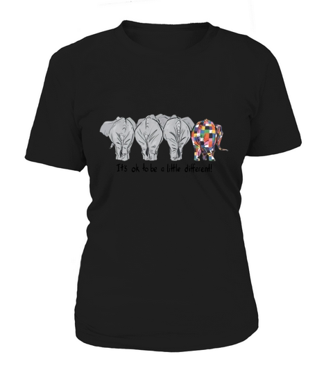 It’s Ok To Be A Little Different LGBT Elephant Pride shirt Women's T-Shirt