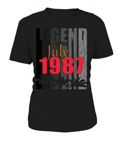 July 1987 birthday greeting retro design Women's T-Shirt