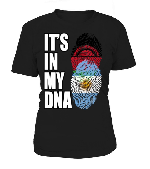 Malawian And Argentinian Mix Heritage DNA Flag Women's T-Shirt