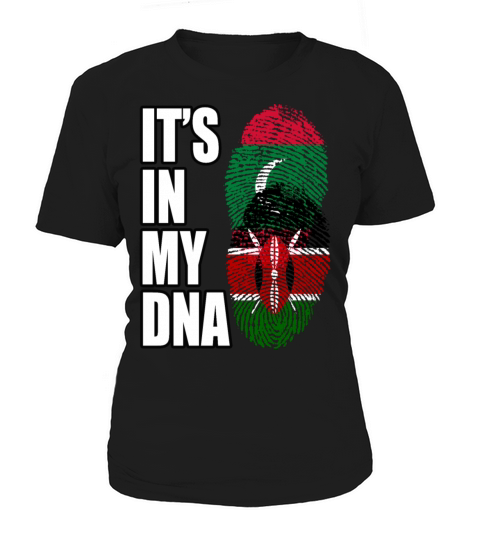 Maldivian And Kenyan Mix Heritage DNA Flag Women's T-Shirt