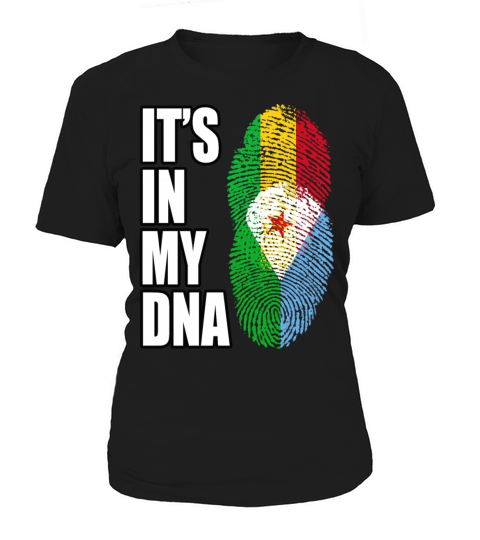Malian And Djiboutian Mix Heritage DNA Flag Women's T-Shirt