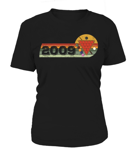 Snooker Snooker-game Vintage born 2009 Birthday Women's T-Shirt