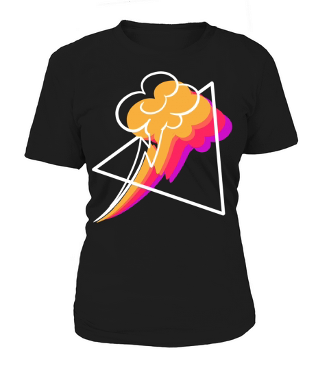 Synthwave Thunderstorm Meteorologist Gift Women's T-Shirt