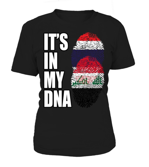 Thai And Iraqi Vintage Heritage DNA Flag Women's T-Shirt
