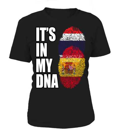 Thai And Spaniard Vintage Heritage DNA Flag Women's T-Shirt