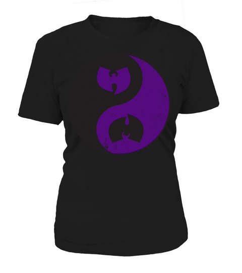 yin and yang wutang black and dark purple Women's T-Shirt