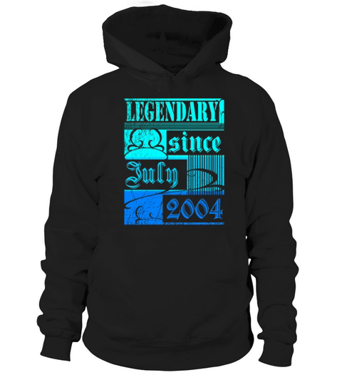18th birthday Legendary since July 2004 Vintage Hoodie Unisex