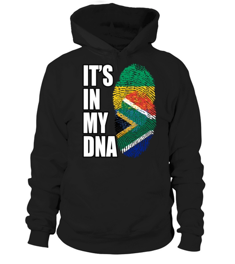 Gambian And South African Mix Heritage DNA Flag Hoodie Unisex