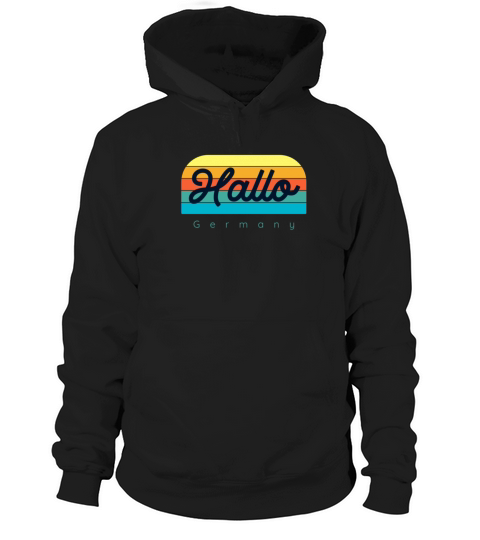 german greeting hallo funny germany shirt vintage Hoodie Unisex