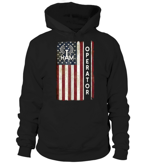 Ham Radio Operator Shirt 4th July American Flag Veteran Gift Hoodie Unisex