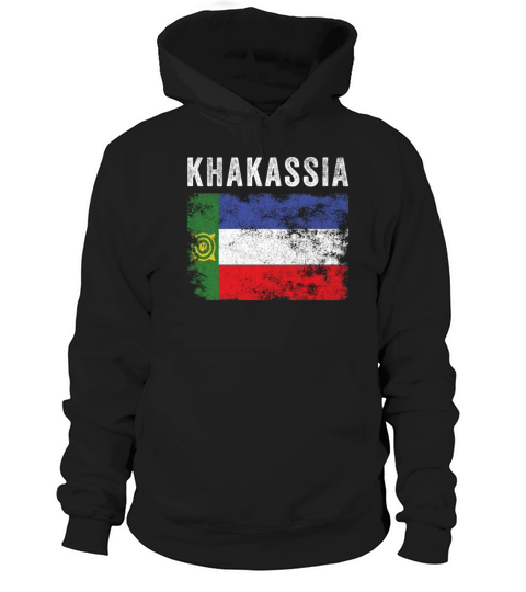 Khakassia Flag Distressed - Khakas Flag Hoodie Unisex