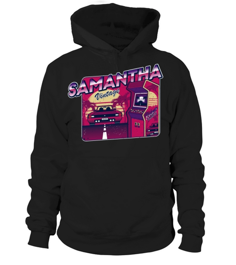 Samantha Funny Personalized Vintage Gamer 80s 90s Hoodie Unisex