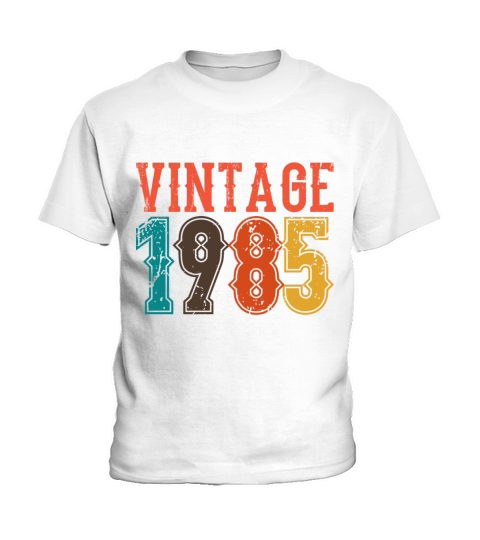 1985 Born Birthday Dad Vintage 1985 Kids T-Shirt