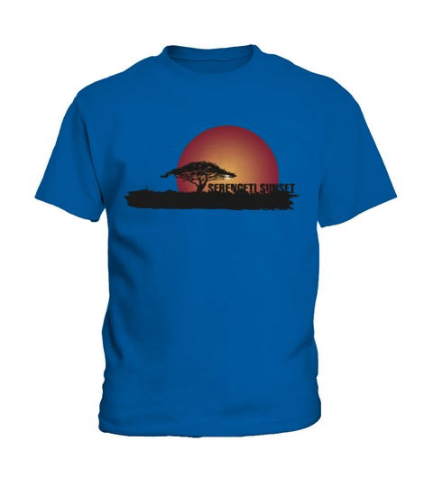 African Sunset - Burgundy T-Shirt Kids T-Shirt