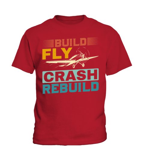 Airplane Men Boys RC Aircraft Pilot Kids T-Shirt