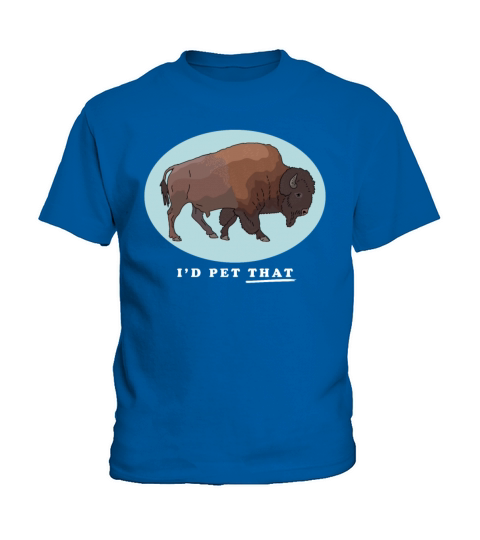 Bison Id Pet That American Bisons Kids T-Shirt