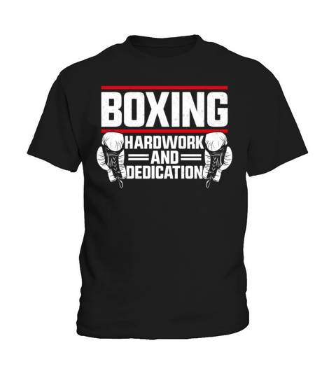 Boxing Vintage Boxing Hard Work Kids T-Shirt