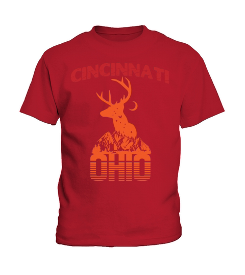 Cincinnati Ohio Retro Vintage Vacation Hiking Trip Kids T-Shirt