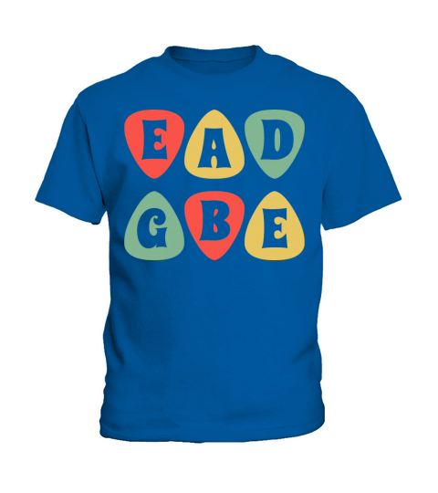EADGBE Guitar Tuning - Vintage Musician Guitarist Kids T-Shirt