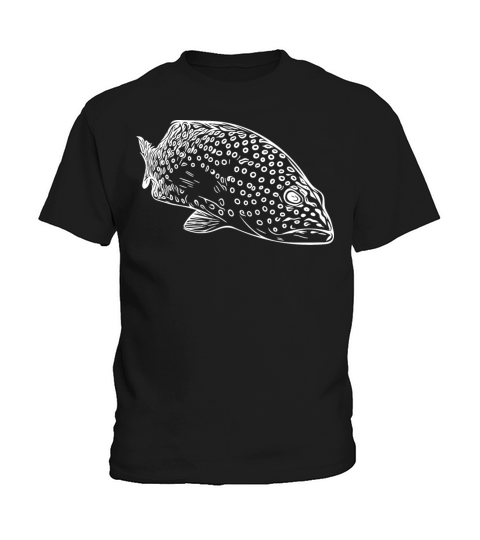 Elegant Vintage Spotted Grouper Kids T-Shirt