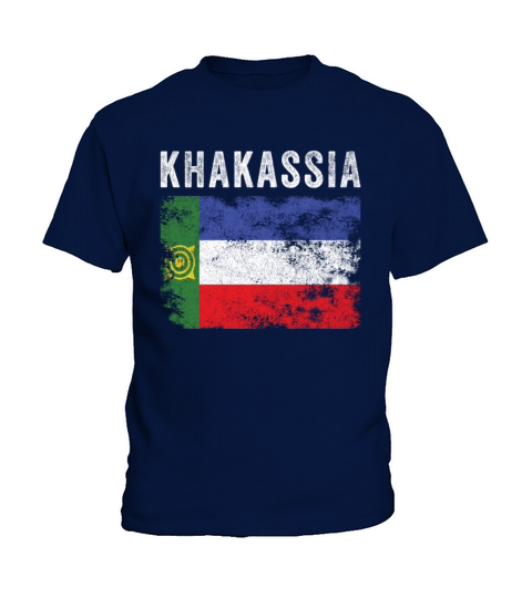 Khakassia Flag Distressed - Khakas Flag Kids T-Shirt