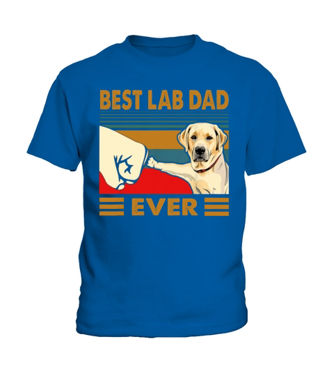 Labrador Retriever best lab dad ever vintage shirt Kids T-Shirt
