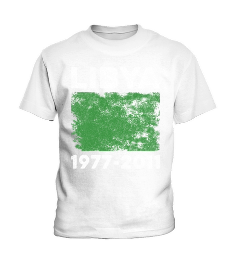 Libya 1977-2011 Flag Vintage Libyan Flag Kids T-Shirt