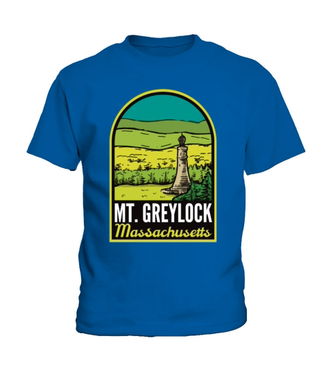 Mount Greylock Massachusetts Vintage Kids T-Shirt