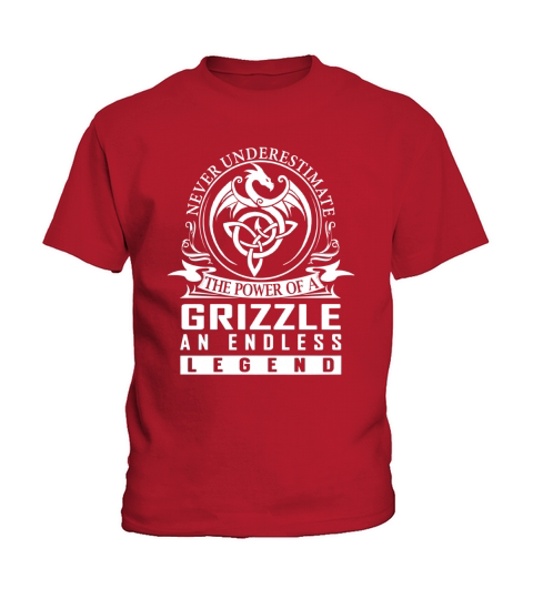 Never Underestimate The Power Of a GRIZZLE An Endless Legend Name Shirts Kids T-Shirt