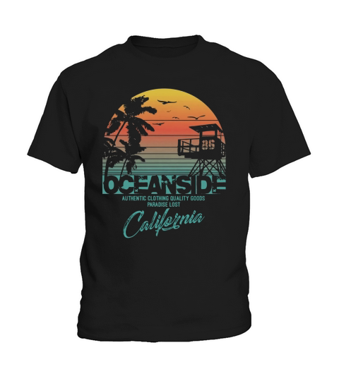 oceanside california beach shirt Kids T-Shirt