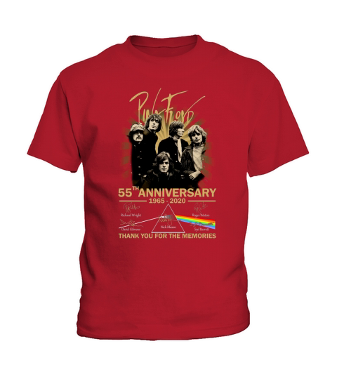 Pink Floyd 55th anniversary signature thank you for the memories shirt Kids T-Shirt