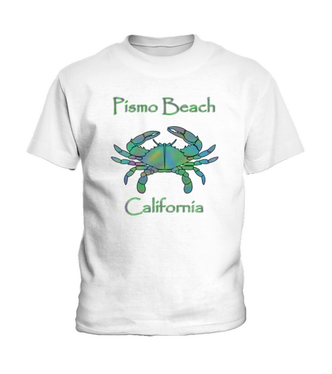 Pismo Beach California Blue Crab Beach Shirt Kids T-Shirt