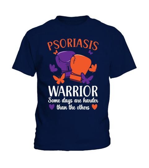 Psoriasis Warrior Skin Disease Psoriasis Awareness Kids T-Shirt