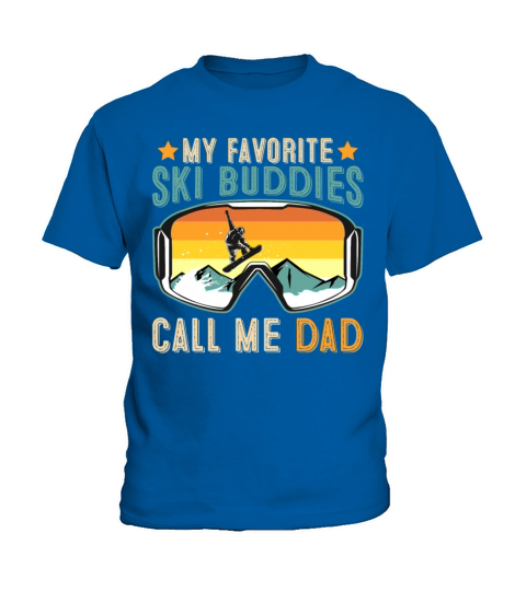 Ski Buddies Call Me Dad Vintage Kids T-Shirt
