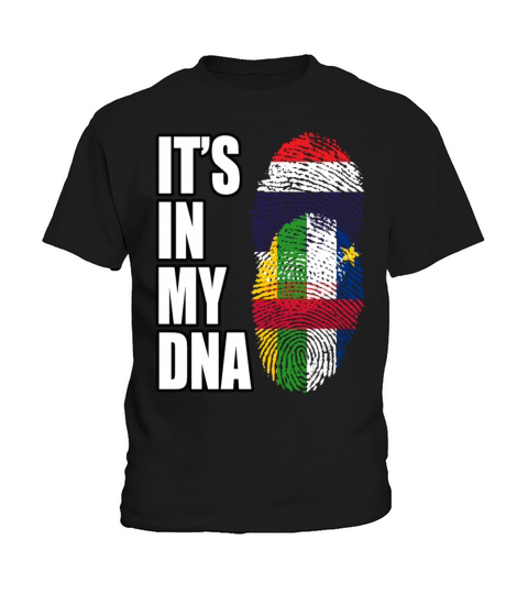 Thai And Central African Vintage Heritage DNA Flag Kids T-Shirt