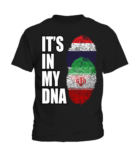 Thai And Iranian Vintage Heritage DNA Flag Kids T-Shirt