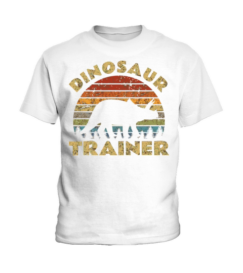 Vintage Dinosaur Trainer Halloween Costume Retro S Kids T-Shirt