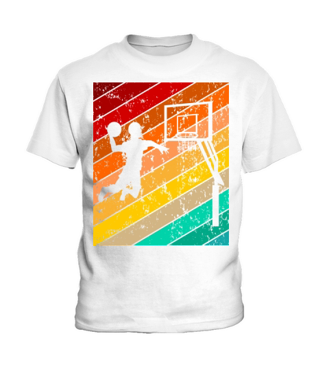 Vintage Retro Basketball Player Kids T-Shirt