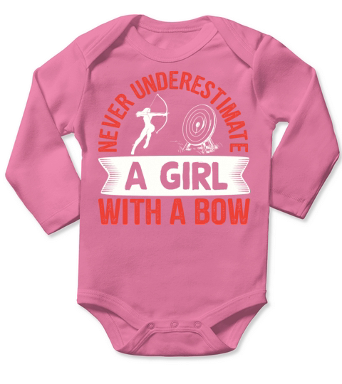 Archery Archer Girl With A Bow Long Sleeve Baby One-Piece