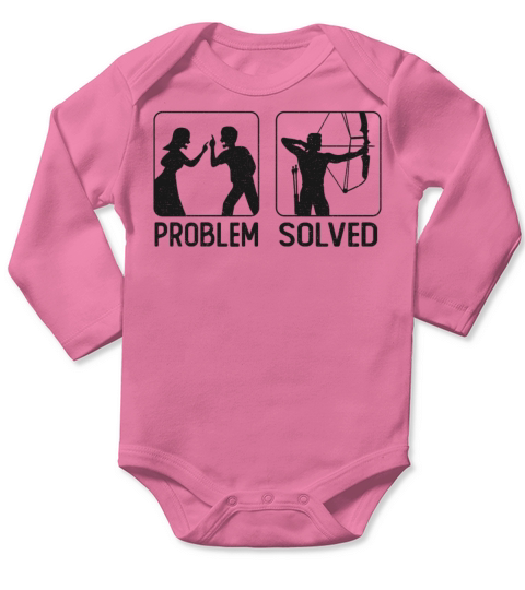 Archery Bow Archer Wife Husband Long Sleeve Baby One-Piece