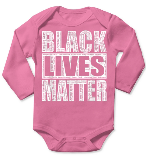 Black Lives Matter Long Sleeve Baby One-Piece