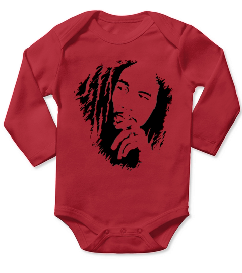 Bob Marley Mens Reggae Jamaica Long Sleeve Baby One-Piece