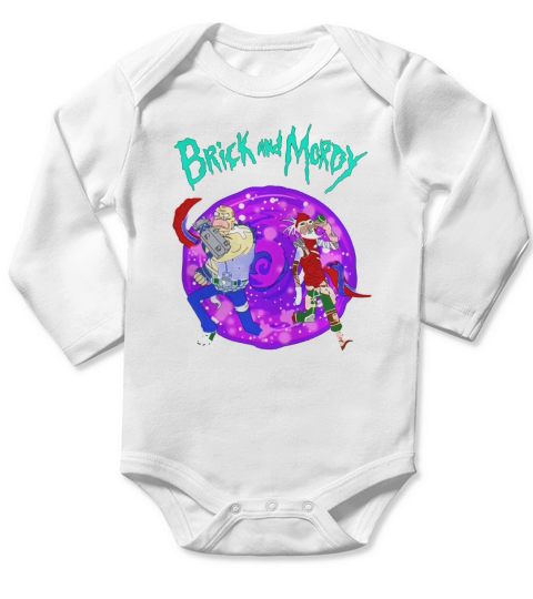 Brick And Mordy Long Sleeve Baby One-Piece