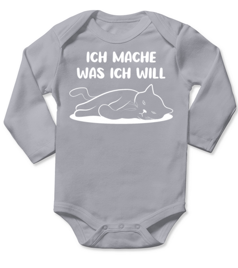Cat Sassy Kitten Cat Funny Quote Gift Idea Long Sleeve Baby One-Piece