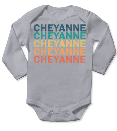 Cheyanne Name T Shirt - Cheyanne Vintage Retro Nam Long Sleeve Baby One-Piece