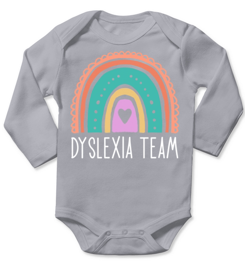 Dyslexia Team Long Sleeve Baby One-Piece