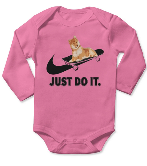 Funny Shiba Inu T Shirts Long Sleeve Baby One-Piece